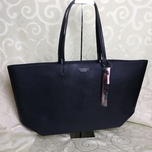NWT Limited Edition Holiday Victoria Secret Black Tote  and Sequined Mini Bag